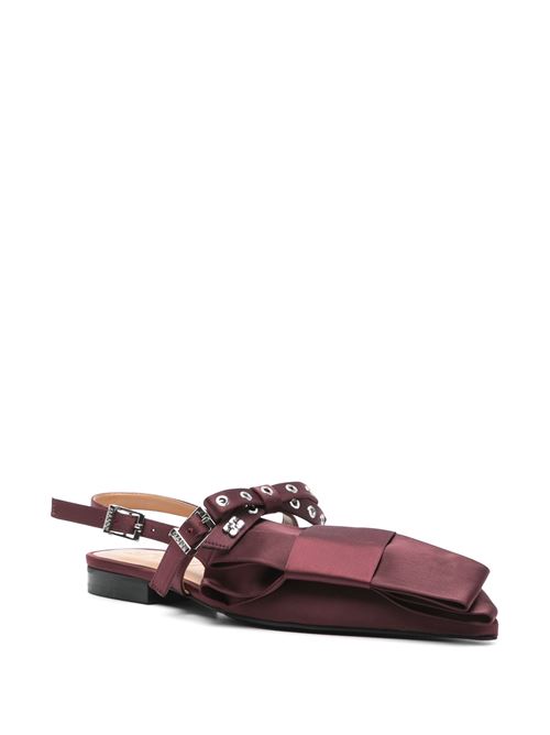 Ballerine bordeaux Big Bow GANNI | S2860234