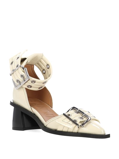 Off-white Feminine Buckle Open Cut Pumps GANNI | S2902135