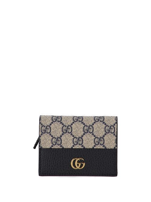 Two-tone GG Marmont card holder  GUCCI | 65861017WAG4041