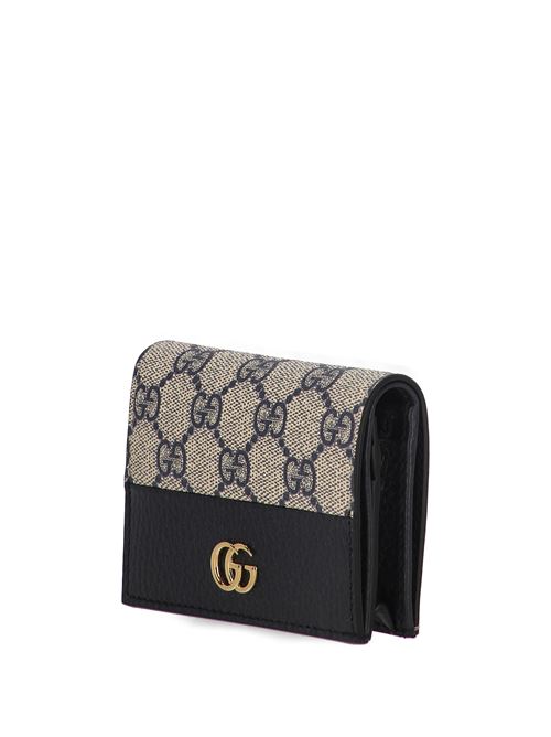 Two-tone GG Marmont card holder  GUCCI | 65861017WAG4041