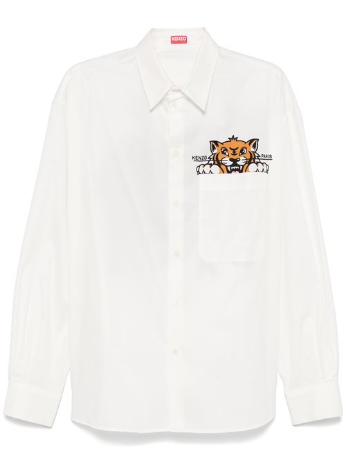 Camicia casual 'KENZO Happy Tiger' in popeline di cotone KENZO | FF55CH4299P301