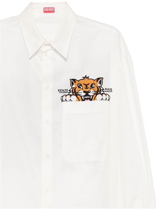 Camicia casual 'KENZO Happy Tiger' in popeline di cotone KENZO | FF55CH4299P301