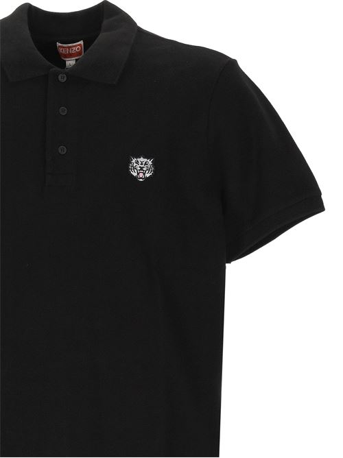 Slim fit polo shirt with 'KENZO Happy Tiger' embroidery. KENZO | FF55PO5434PU99J