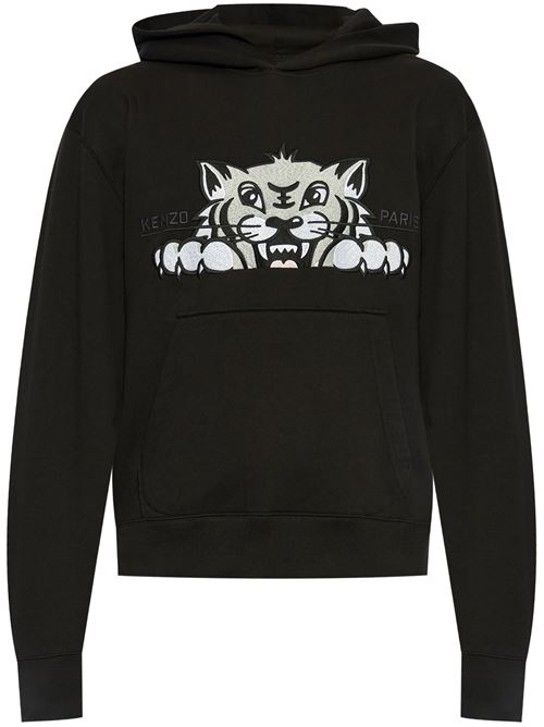 Felpa con cappuccio ricamata 'KENZO Happy Tiger' di cotone KENZO | FF55SW2644MF99J