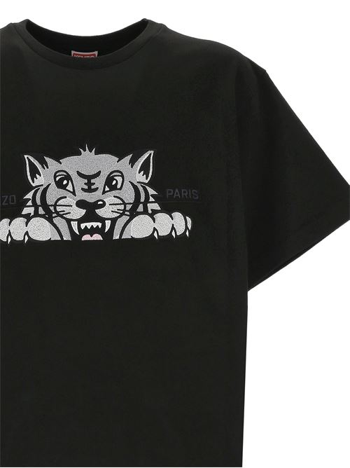 Oversized T-shirt embroidered 'KENZO Happy Tiger' KENZO | FF55TS5264SI99J