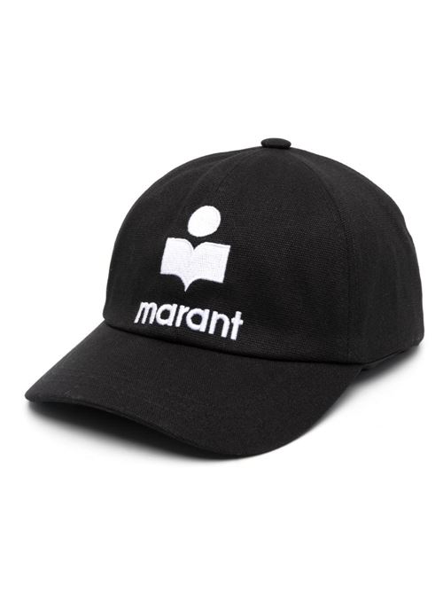 Cappello con logo ricamato MARANT | CQ001XHBA3C01JBKEC