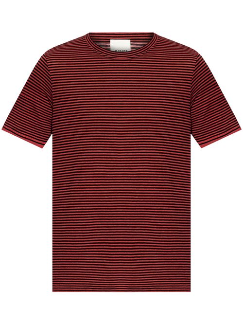 T-shirt girocollo rossa MARANT | TS0063HAC1N10H70RD