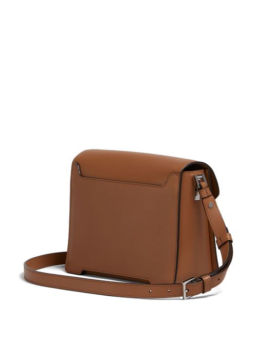 Medium Trunkaroo shoulder bag in brown leather. MARNI | SBMP0195U0P694800M35