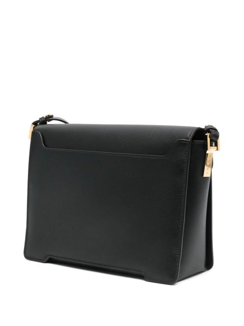 Borsa a spalla Trunkaroo Media in pelle nera MARNI | SBMP0195U0P694800N99