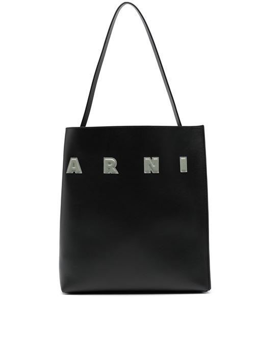 Black calf leather bag MARNI | SHMP0106U0P6483ZO723