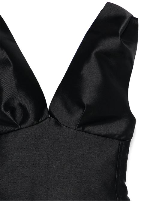 Top in mikado drappeggiato con spalle scoperte MARQUESALMEIDA | RST25TP0623MKBKBLACK