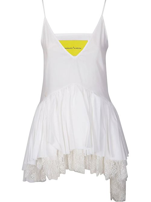 Tencel spaguetti strap top MARQUESALMEIDA | RST25TP0650SHTWHWHITE