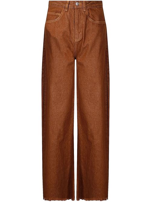 Pantaloni da ragazzo in denim marrone MARQUESALMEIDA | RST25TR0014DNMBRBROWN