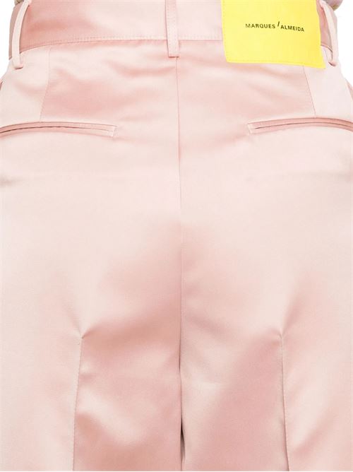 Pantaloni a gamba larga in raso duchesse MARQUESALMEIDA | RST25TR0257DCHPKPINK