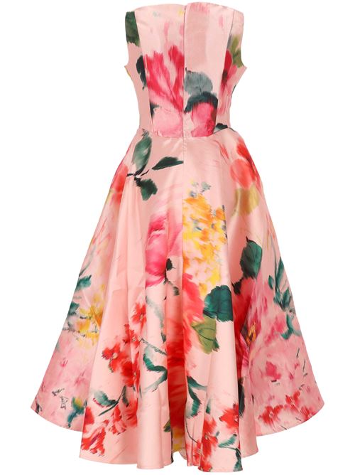 Printed Heavy Satin Corset Style dress MARQUESALMEIDA | SS25DR0469MKPRPKPINK