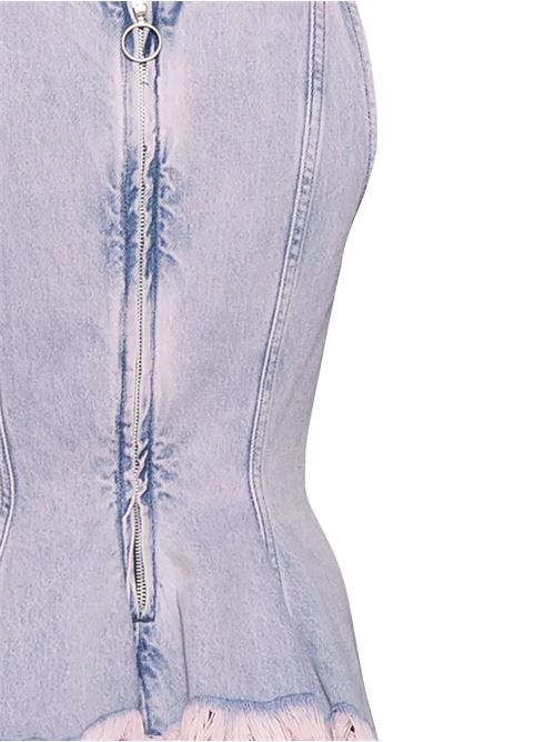 Canotta in denim sovratinto lilla MARQUESALMEIDA | SS25TP0654DNMLCLILAC