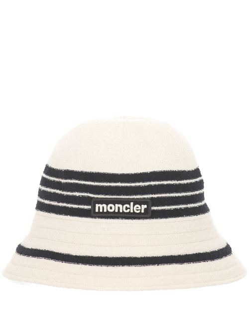 Striped terry cloth bucket hat Moncler | 933B000-570U488P09