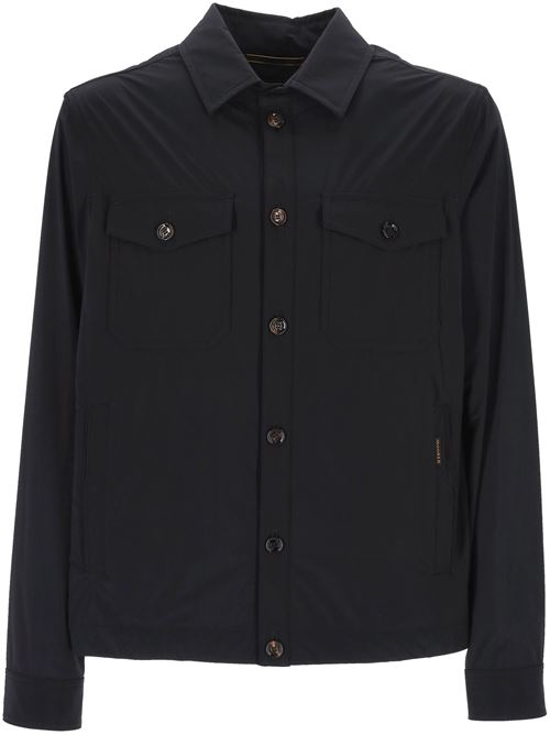 Black front button jacket MOORER | ADEACU0497