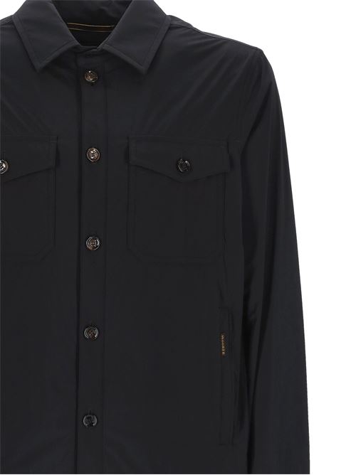 Black front button jacket MOORER | ADEACU0497