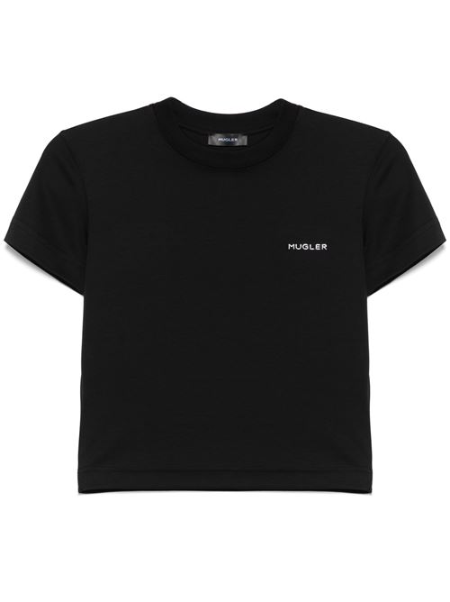 Black mugler signature logo t-shirt MUGLER | 25P3TS011760161999