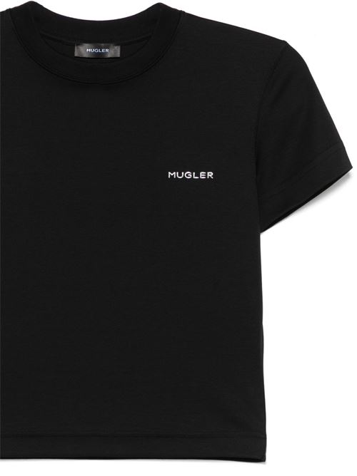 Black mugler signature logo t-shirt MUGLER | 25P3TS011760161999