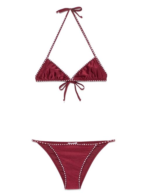 Wine red rear beachwear OSEREE | GBS250MERLOT