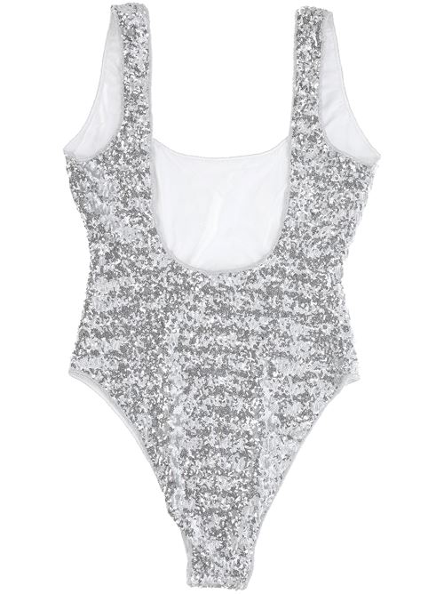 Silver-tone square beachwear OSEREE | PIS250SILVER