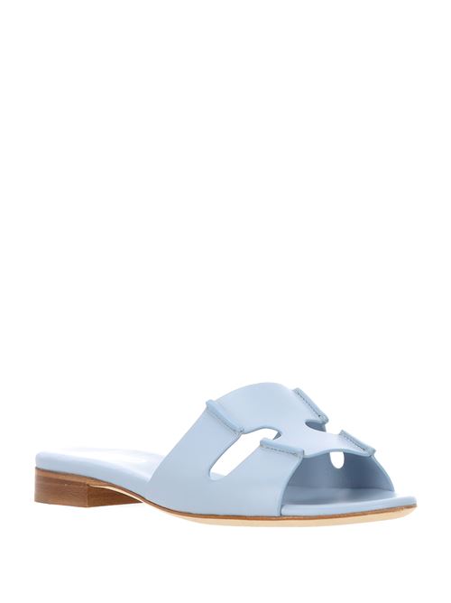 Sandali slides in pelle RODO | S008290093CIELO