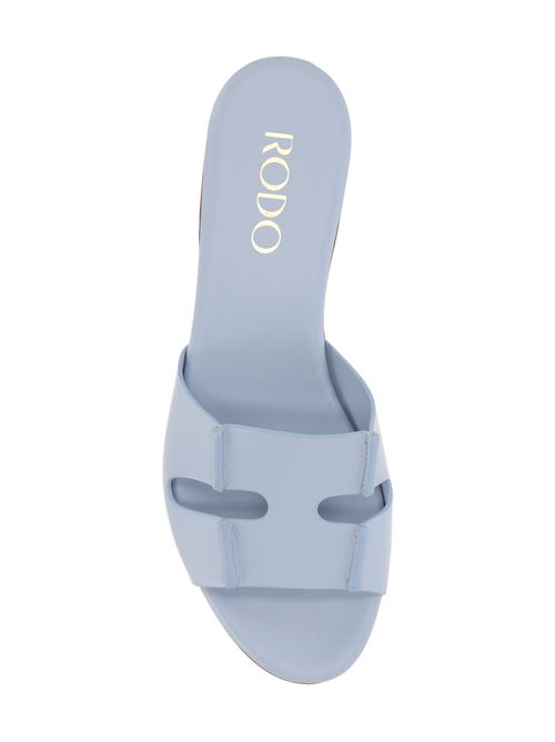 Sandali slides in pelle RODO | S008290093CIELO