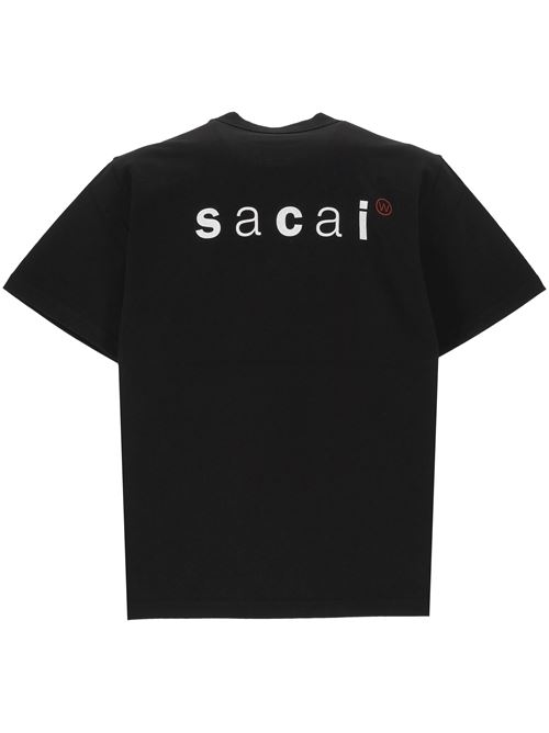 T-shirt with logo in the back SACAI | 25-0928S001