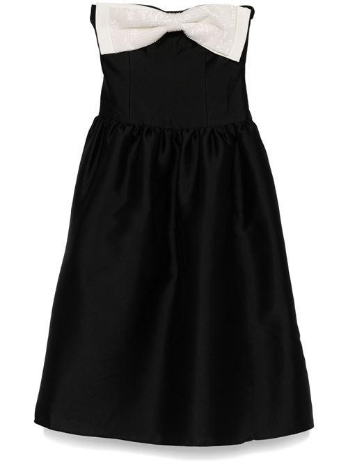 Black white dress SELF-PORTRAIT | RS25-049MBBBLACK