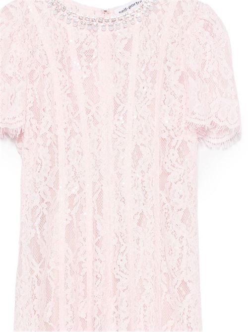 Light pink lace dress SELF-PORTRAIT | RS25-053MPPINK