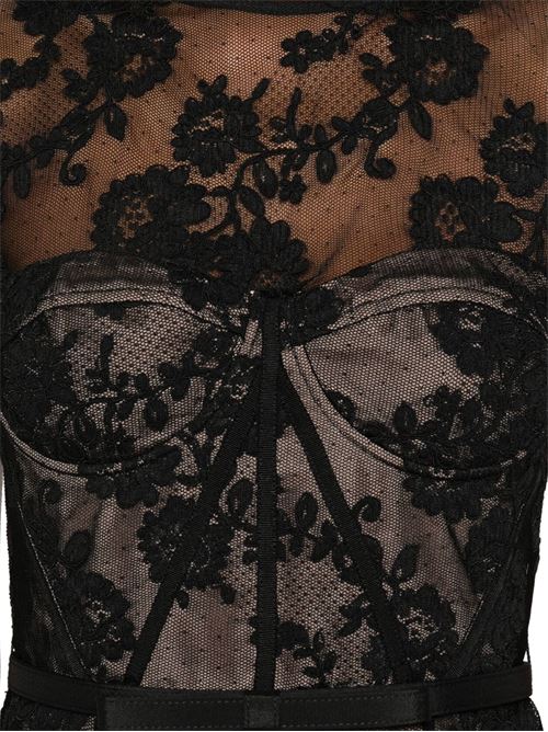 Black lace dress SELF-PORTRAIT | RS25-060MBBLACK