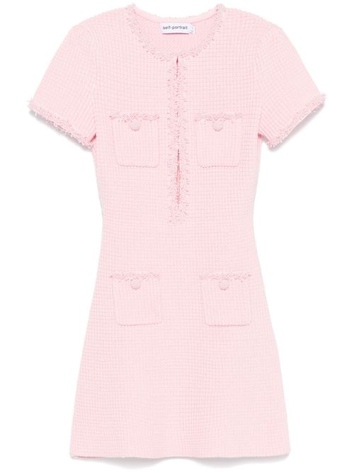 Bubblegum pink dress SELF-PORTRAIT | RS25-087SAPPINK