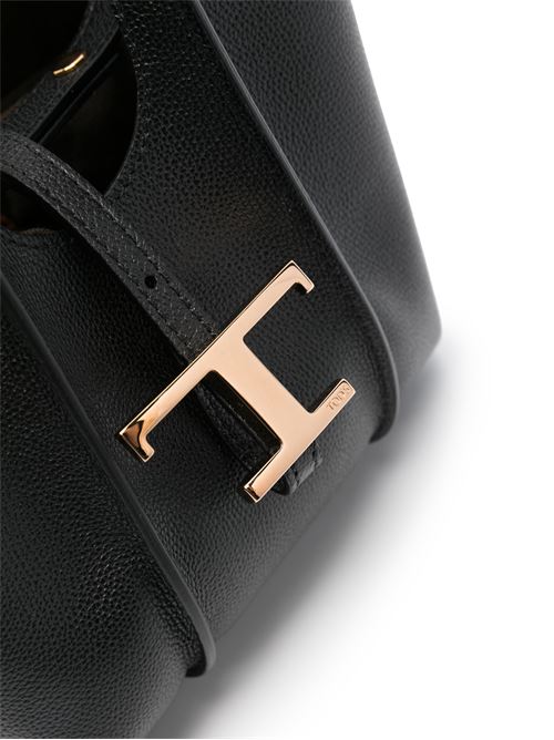 Black calf leather logo-buckle bag TODS | XBWTSBA0000Q8EB999