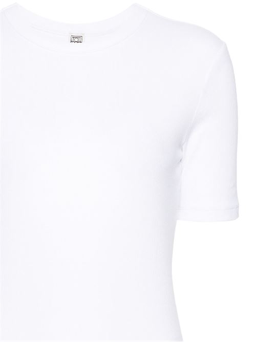 White crew-neck T-shirt TOTEME | 243WRT0411FB0094047