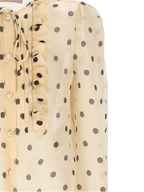 Polka dot silk shirt VALENTINO GARAVANI | 6B3AB79193H0AN