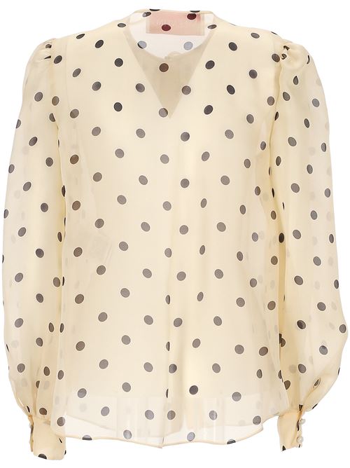 Polka dot silk shirt VALENTINO GARAVANI | 6B3AB79193H0AN