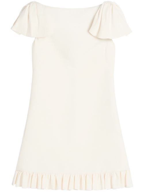 White collarless dress VALENTINO GARAVANI | 6B3VAEQ01CFA03