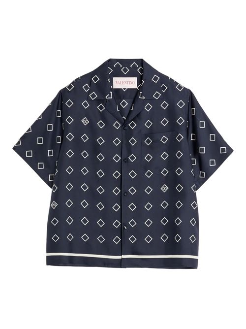 Opticool Print Silk Shirt VALENTINO GARAVANI | 6V0AA111ATN9SE