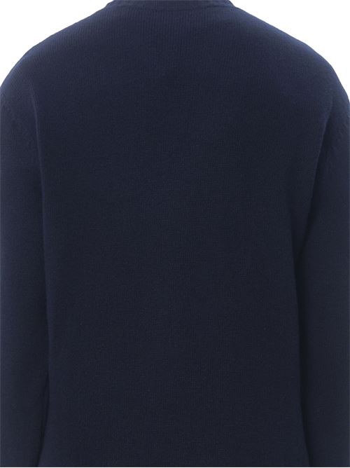 Valentino crew-neck sweater in wool with Chez Valentino embroidery VALENTINO GARAVANI | 6V3KC33LAR8D51