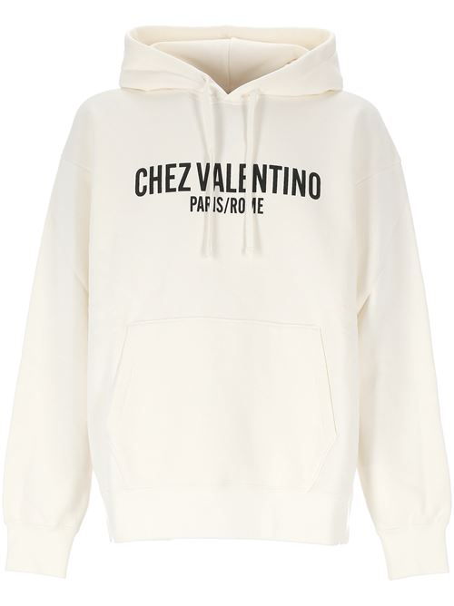 Sweatshirt with Chez Valentino print and hood VALENTINO GARAVANI | 6V3MF28NAPJA03