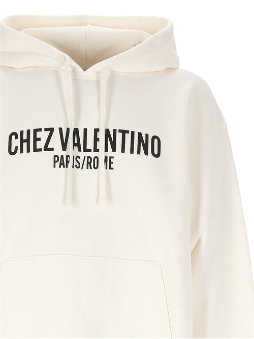 Sweatshirt with Chez Valentino print and hood VALENTINO GARAVANI | 6V3MF28NAPJA03