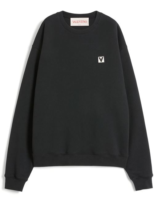 Crewneck sweatshirt with Chez Valentino patch VALENTINO GARAVANI | 6V3MF28RAQS0NO