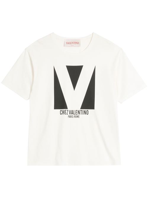 White/black t-shirt VALENTINO GARAVANI | 6V3MG16PAQ9A03