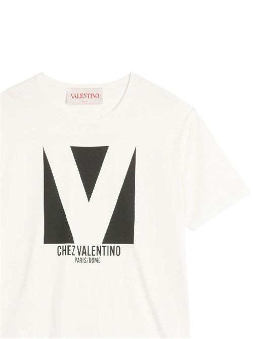 White/black t-shirt VALENTINO GARAVANI | 6V3MG16PAQ9A03