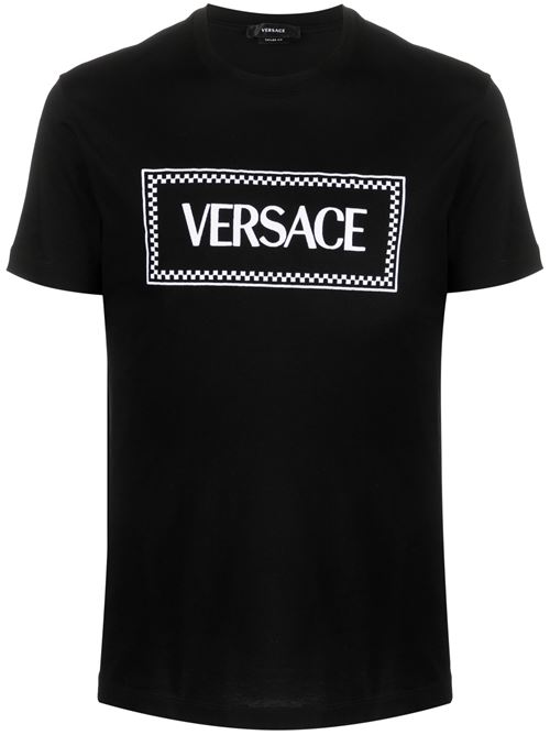 T-shirt with 90s embroidered logo VERSACE | 10116941A085841B000