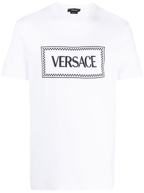 T-shirt con logo ricamato anni '90 VERSACE | 10116941A085841W000