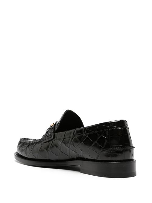 Medusa crocodile effect moccasins VERSACE | 10135921A098811B00V