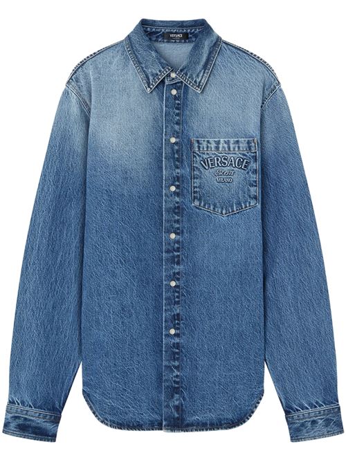 Milano Stamp denim shirt VERSACE | 10189101A135831D800